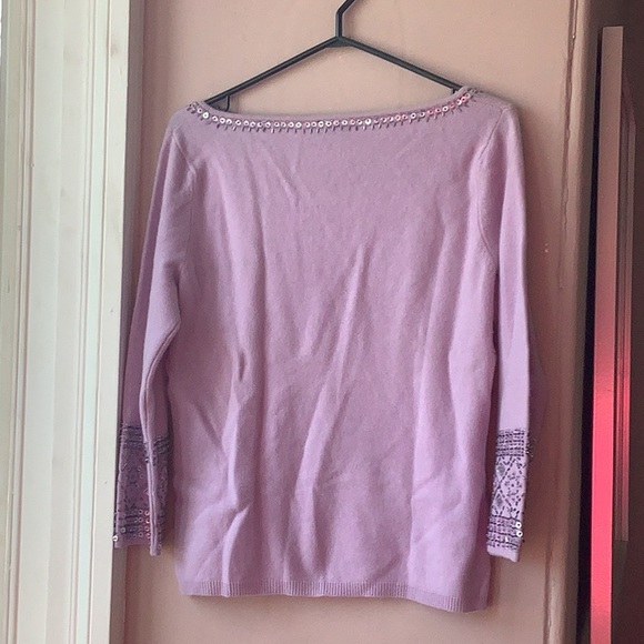 Cashmere lilac sweater - Picture 2 of 4